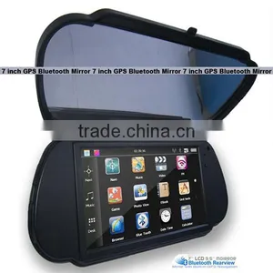 High Definition Bluetooth Handsfree 7 Inch Rearview Mirror GPS thumbnail-1