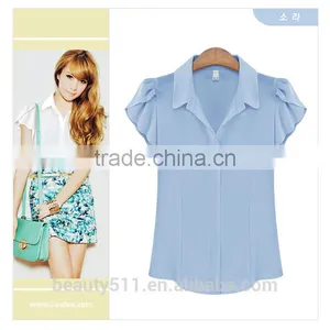 The Sleeveless Sleeveless Sleeveless Chiffon Shirt Women Shirt SD95 thumbnail-1