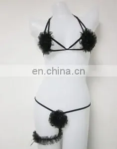 Lady's Sexy Leopard Seamless Lace Panty/G-string/underwear/lingrie thumbnail-3