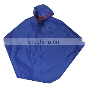 100% Waterproof Pvc Blue Customized Poncho thumbnail-5