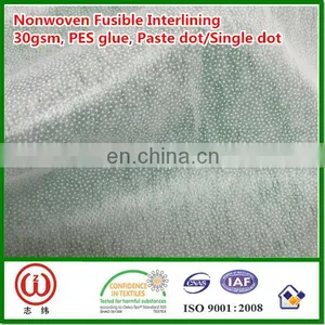 30gsm Paste Dot Single Dot Pes Glue Non Woven Fusible Interlining thumbnail-1