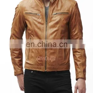 Stylish Mens Genuine Leather Jacket thumbnail-1