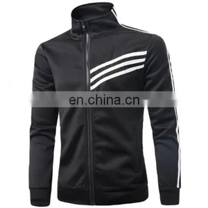Wholesale 2017 Mens Slim Fit Zip Up Jumper Sweatshirt Jacket Tracksuit Top thumbnail-2