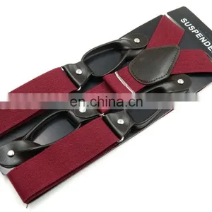 High Quality 3.5cm Width Leather Mens Suspenders thumbnail-3