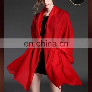 Pure Color Cashmere Scarf Shawl thumbnail-3