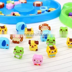Animal Box Packing Mini Cartoon /fruit Design Erasers Mini Cute Erasers for Kids thumbnail-6