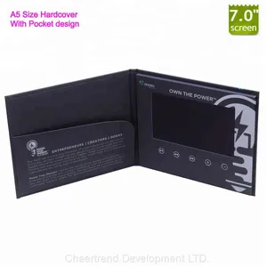 Luxury Custom 2GB Memory A5 A4 Brochure Booklet HD LCD Video Gift Box thumbnail-3
