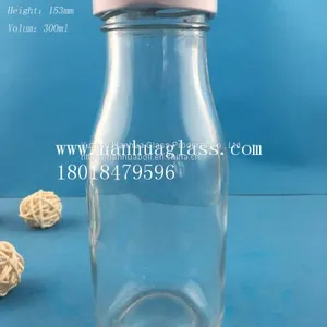 300ml Beverage Glass Bottle,Juice Glass Bottle,Milk Glass Bottle thumbnail-1