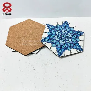 DYE Sublimation Image Printing Funny Christmas Felt Coaster thumbnail-5