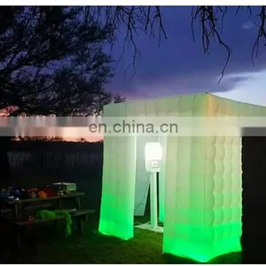 Attractive Cheap Portable Lighted Inflatable Cube Photo Booth/Kiosk,Inflatable Wedding or Party Photo Booth With Camera thumbnail-6