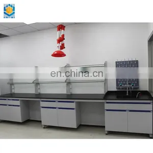 SGS Approved Lab Furniture Adjustable Work Bench Lab Table With Sink thumbnail-3