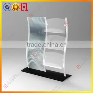 Free Standing Cardboard Acrylic Magazine Display Stand thumbnail-1