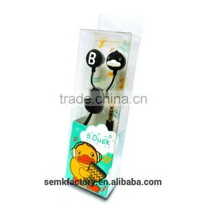 Novelty Design Plastic Silicone Rubber Animal Shaped Earbuds With Logo thumbnail-3