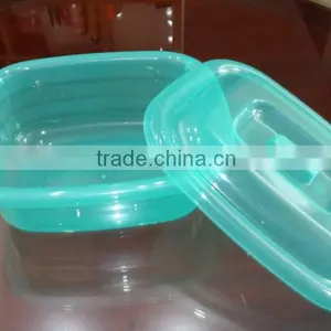 Popular Plastic Food Storage Container / Rectangular Basin With Cover thumbnail-1