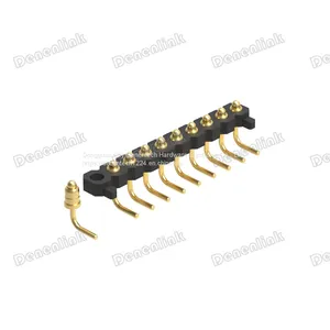 Dnenlink 2.54mm Pitch Single Row H2.5mm Right Angle DIP Type PogoPin Male Header With Peg thumbnail-4