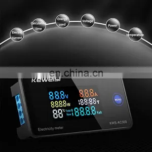 AC 220V 10A 100A Digital Voltmeter Ammeter Power Meter Voltage Tester Energy Volt Amp Watt Meter Electricity Monitor thumbnail-4