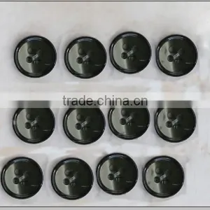 Fashion 18L Black Imitation Shell Buttons for Men's Business Shirt thumbnail-1