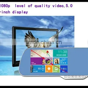 hd Car Dvr Rearview Mirror +wireless Backup Camera thumbnail-1