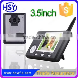 Itercom System Smart Home Door Bell 3.5inch Indoor Monitor COMS Outdoor Camera Wireless Video Door Phone Kit thumbnail-1
