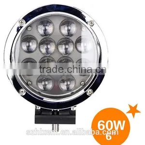 60w Led Work Light With Spot and Flood Beam 6inch Round Led Light Bar thumbnail-1