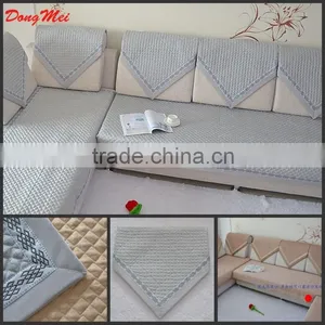 Hot Selling Wholesale High Quality Linen Gray Sofa Cover thumbnail-1