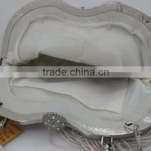 High Quality Beaded With Metal Frame Luxury Evening Party Clutch Bag With Chain Wedding Evening Party Clutch Bag Purse thumbnail-2