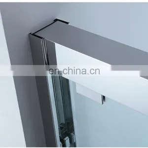 YEKALON Bathroom Shower Room Complete Frameless Tempered Glass Shower Enclosure thumbnail-3
