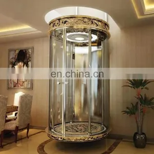 Villa Used Panoramic Glass Elevator, Hot Sale Villa Used Round Glass Home Elevator thumbnail-2