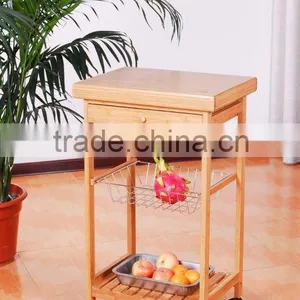 Bamboo Kitchen Trolley thumbnail-1
