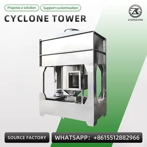 Industrial Cyclone Tower Waste Gas Treatment Equipment PP Cyclone Spray Tower for Printing and Painting thumbnail-1