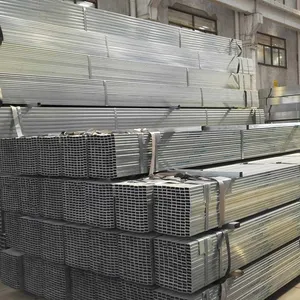 Electro Galvanized Welded Square Tube, Mild Steel Square Pipe for Indoor Decoration & Light Frame Works thumbnail-3