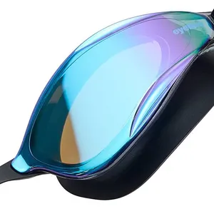 Training Medium Swim Goggle With Large Lens Adults Anti-Fog Uv Protected Waterproof Mirror Coating High Definition Lens thumbnail-3
