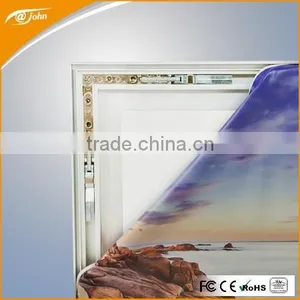 Elegant European Style Single Sided Tension Fabric Wall Cover Tool-Less Frame (FD424 ) thumbnail-3
