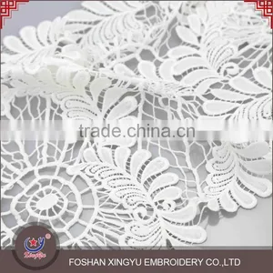 2015 Latest Embroidered High Quality Tulle Lace Chinese Applique Ready Made Embroidery thumbnail-2