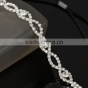 2015 Fashion Design Crystal Rhinestone Bride Crown Wholesale for Wedding thumbnail-3