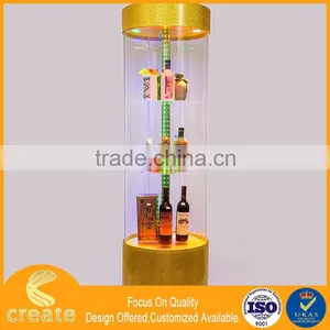 Rotating Transparent Glass(acrylic) Metal/aluminum Showcase for Your Products Displaying thumbnail-5