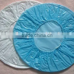 Plain Color Single Pvc Shower Cap thumbnail-1