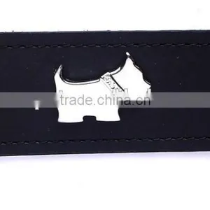 Dog Shape Metal Rivets With 4 Rhinestones on Neck thumbnail-1