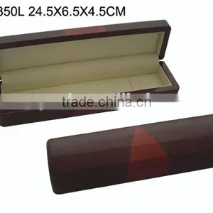 W851B High Glossy Velvet Lining Painted Wooden Jewelry Bracelet Box thumbnail-2