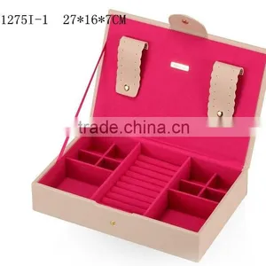 W1275I-4 Wholesale Slope Style Cosmetic Storage Box Stackable Wooden Jewelry Display thumbnail-2