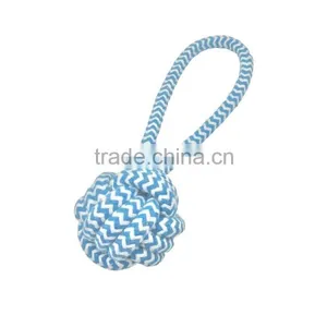 Pet Rubber Toy,pet Toy by Colored Cotton Balls,Colorful Cotton Rope Ball Toys Pet Toys for Dog Chewing thumbnail-2