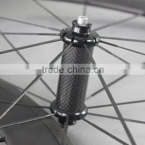 2016 ICAN BIKE High Quality 700C 50mm Clincher Tubeless Ready Carbon Bicycle Wheels Road Bike Wheel With R36 Carbon Hub 50C thumbnail-3