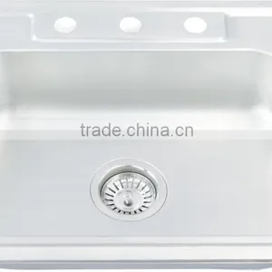 630x560mm Single Bowl Stainless Steel Sink Hot Sale for South America thumbnail-1