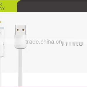 BENKS Jelly Series 2in1Reversible USB Cable for Ios and Android Mobile Phone Blue Light Indicator Sync and Charging 1m Cable thumbnail-4
