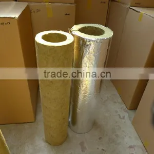 Rock Wool Pipe Insulation With Alu Foil thumbnail-1