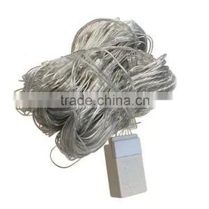 Fullbell Led Net Lights White Wire 200 LED Wedding Fairy Mesh Net Lighting Outdoor Twinkle Christmas Decoration thumbnail-1