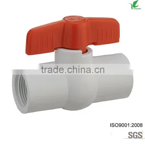 1 Npt White Pvc Ball Valve" thumbnail-1