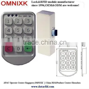 OEM/ODM Lock PW206 Sauna Keypad Cabinet Lock Digital Locker Lock thumbnail-1