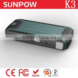 Sunpow 12000mAh Multi-Function Double Usb 12v Car Jump Starter Mobile Power Bank Battery Booster With Air Compressor thumbnail-1