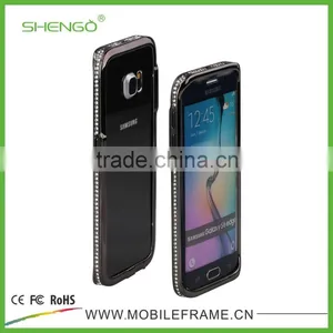 Diamond Mobile Phone Metal Cases for Samsung S6 Edge thumbnail-4